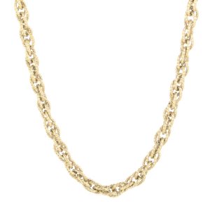 gedraaide chunky chain ketting goud