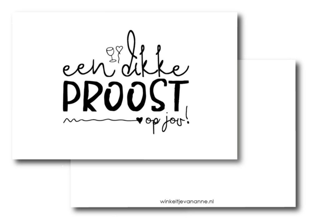 een dikke proost op jou