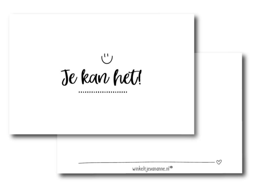 je kan het!