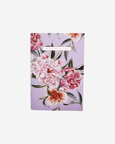 A5 Notebook in Luxurious Lilac Floral