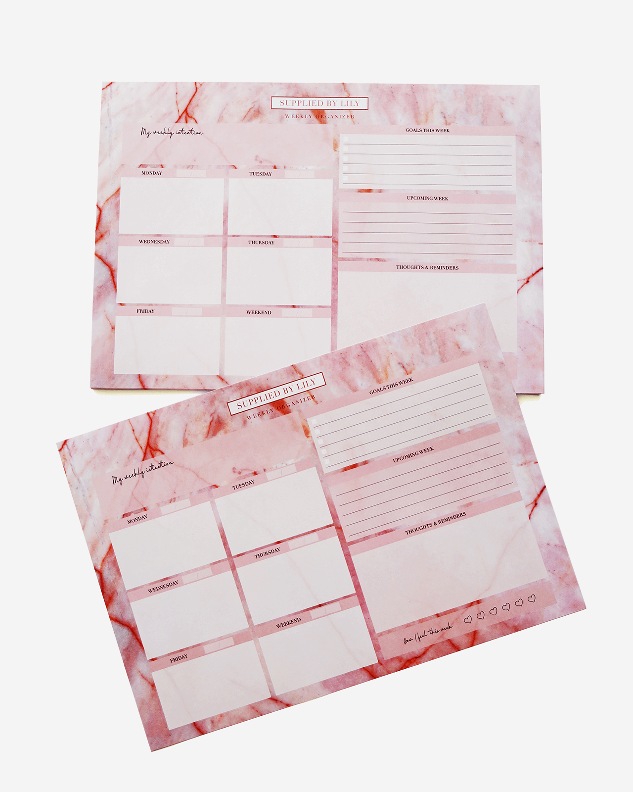 Desk Note Pad in Luxurious Rose Quartz