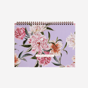 Lifestyle Desk Planner Grande in Luxurious Lilac Floral