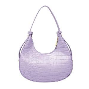 Handtas imitatieleer met print Lila PU