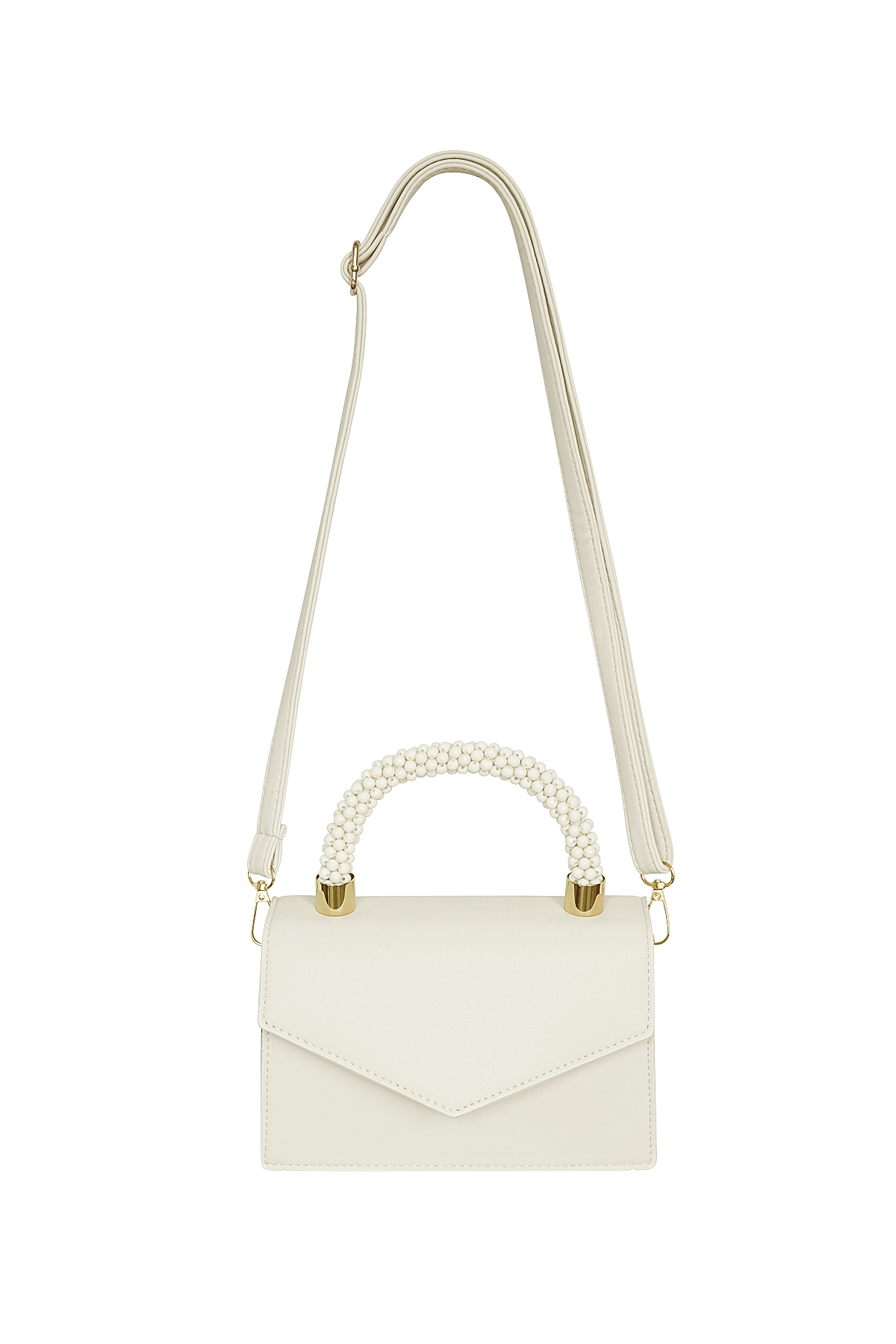 Beige Envelop Tas Snoep Handvat - PU - Afbeelding 5