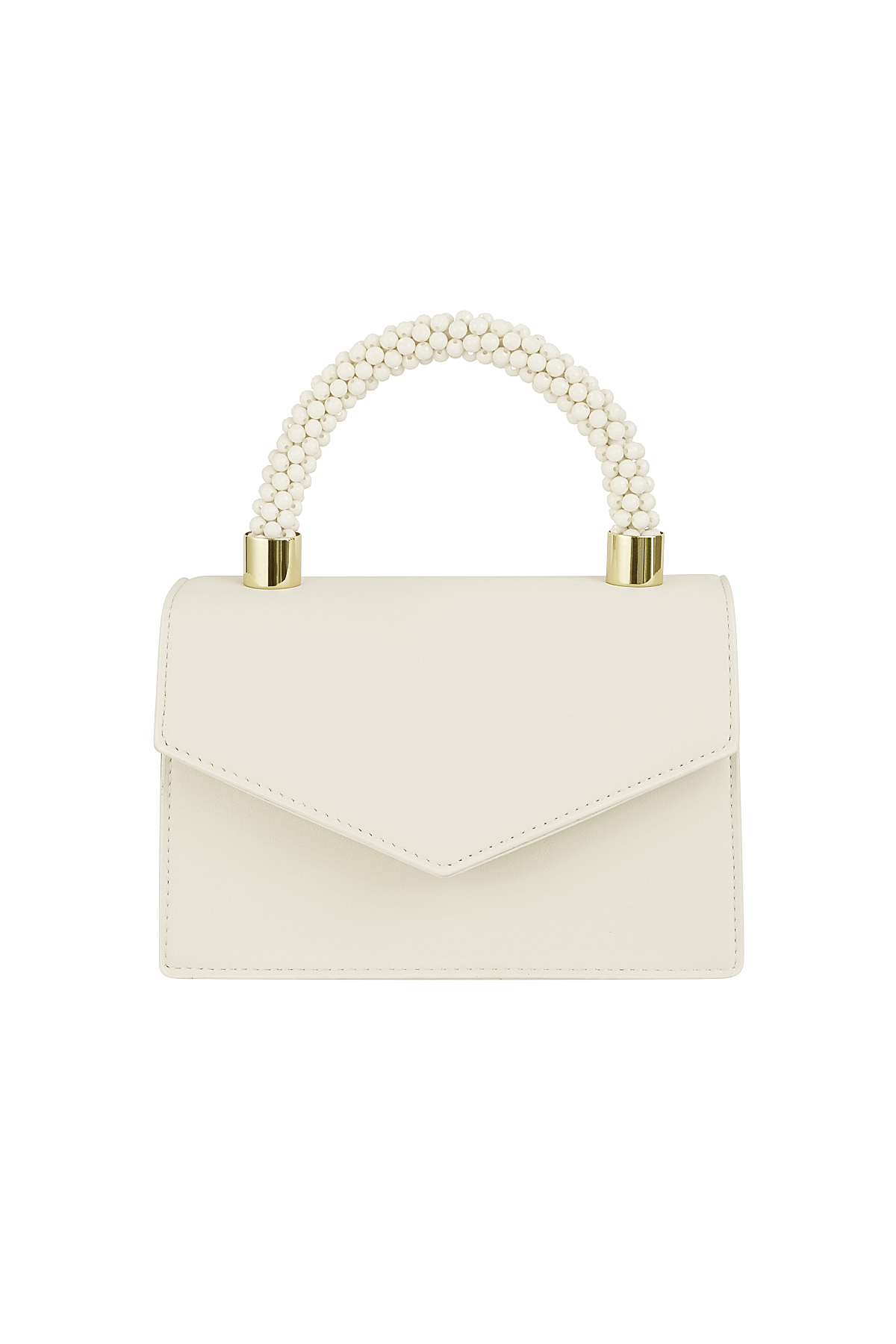 Beige Envelop Tas Snoep Handvat - PU