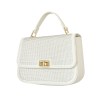Handtas glamour - creme PU