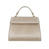 Handtas strass - beige PU