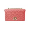 Tas met stiksels en gouden detail Koraal PU