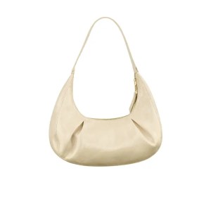 Elegant Beige Pleated Bag