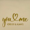 tegeltje you & me forever