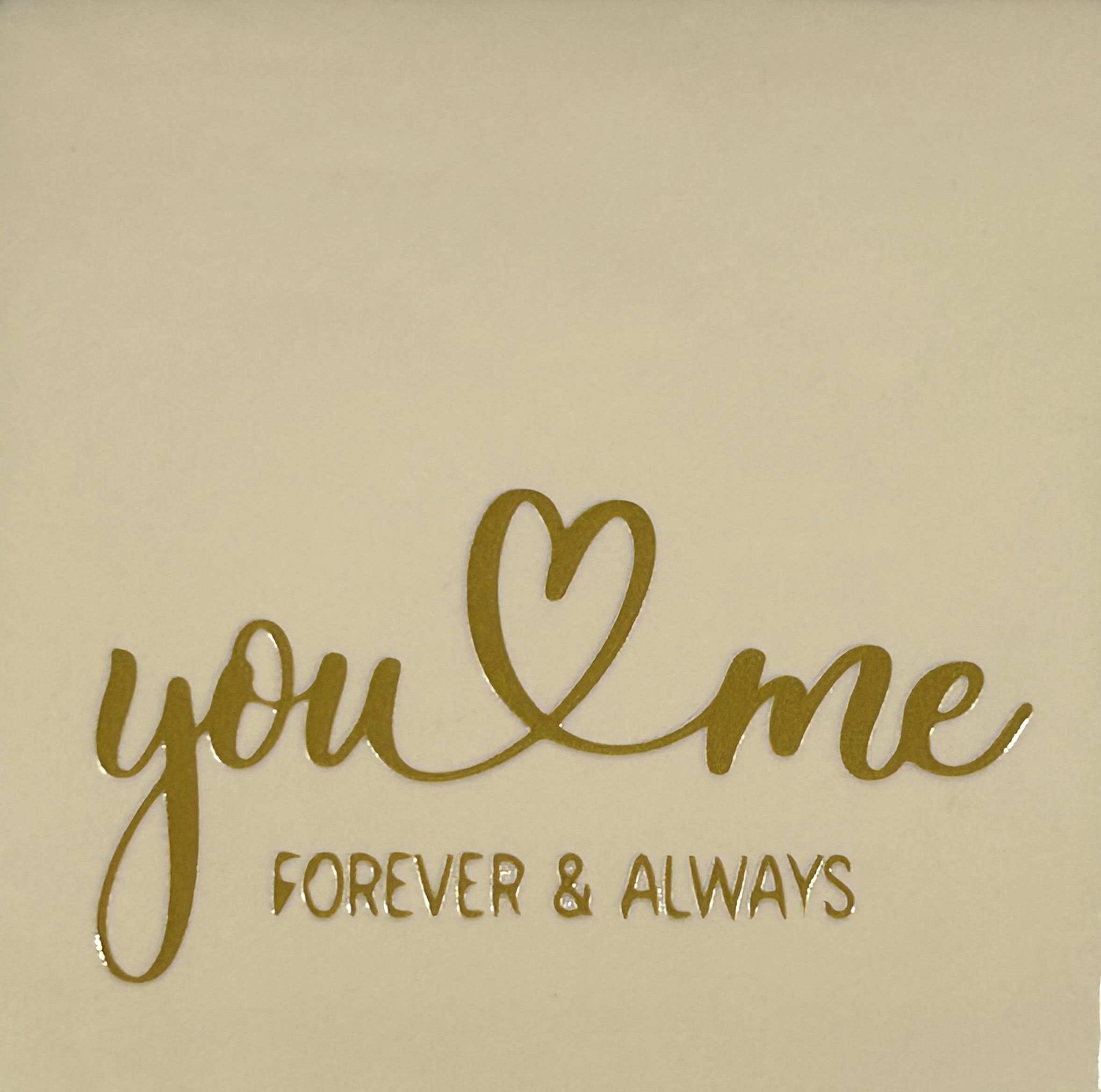 tegeltje you & me forever