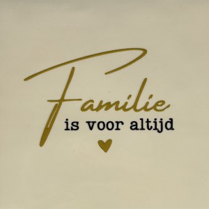 Tegeltje familie is voor altijd
