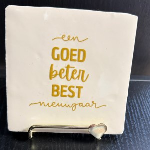 Tegeltje goed beter best nieuwjaar